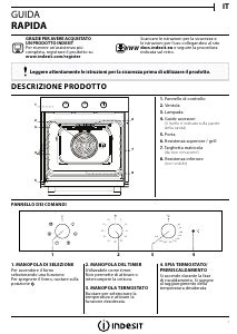 Manuale Indesit IFW 6530 IX Forno.